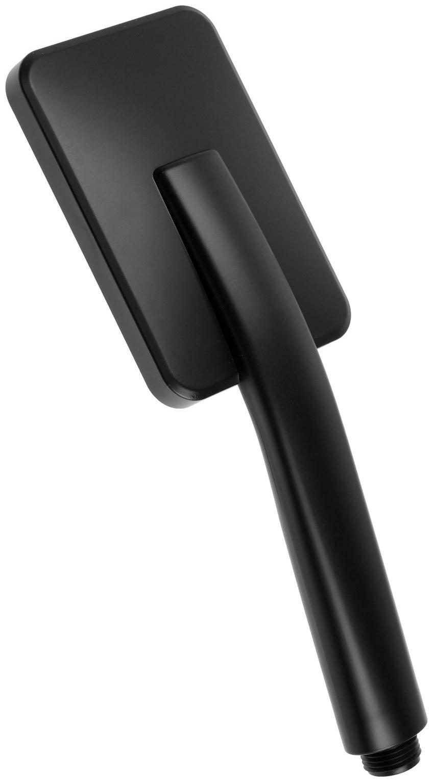 Набор леек для душа ZEIN Z3554, верхняя на шарнире, прямоугольные, чёрные