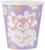Стакан бумажный «Лисёнок с цветком», сиреневый, 6 шт., 250 мл