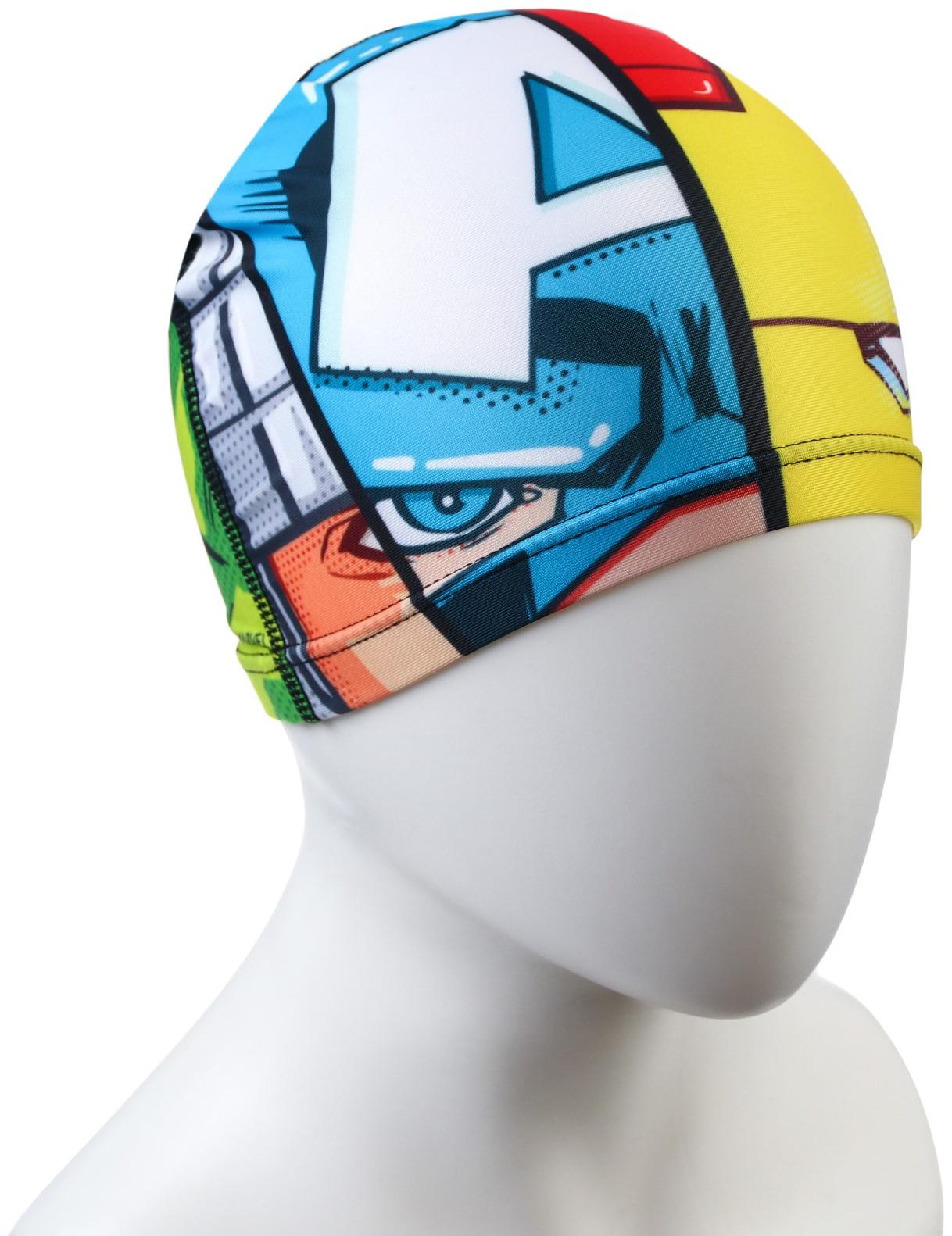 Шапочка для плавания «Мстители», обхват головы 46-50 см.