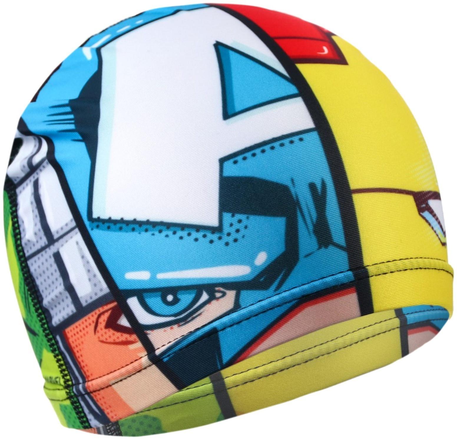 Шапочка для плавания «Мстители», обхват головы 46-50 см.