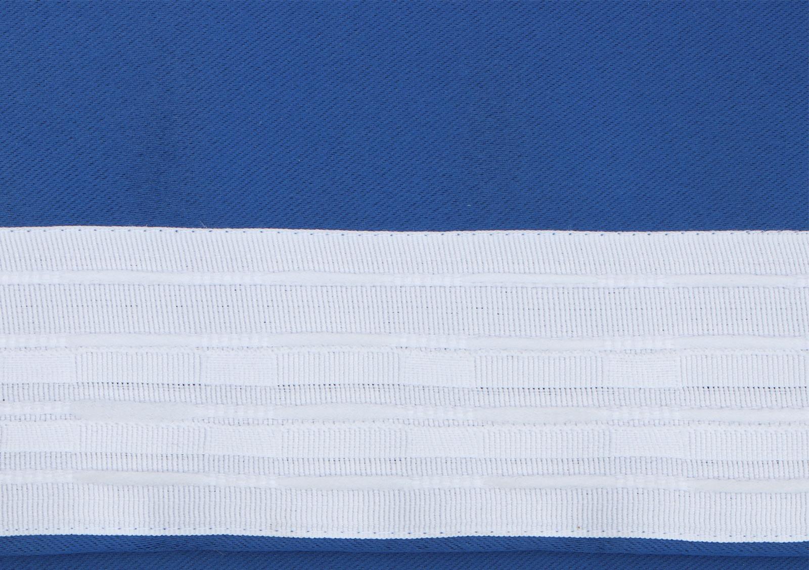 Штора портьерная Этель 130*300 см, цв.синий, блэкаут, пл. 240 г/м2