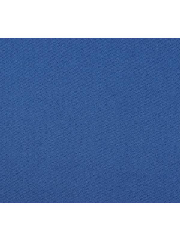 Штора портьерная Этель 250*265 см, цв.синий, блэкаут, пл. 240 г/м2