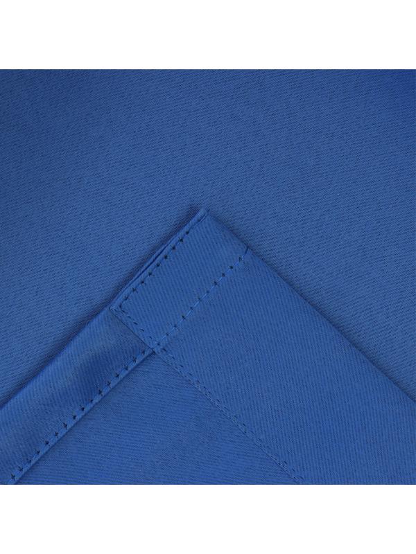 Штора портьерная Этель 270*300 см, цв.синий, блэкаут, пл. 240 г/м2