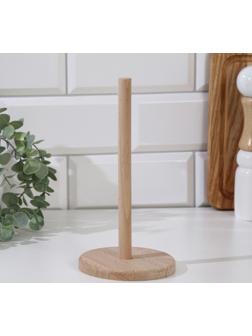 Подставка для бумажных полотенец деревянная 11х11х21 см