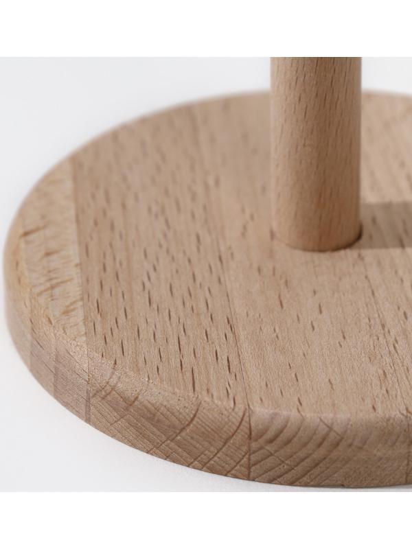 Подставка для бумажных полотенец деревянная 11х11х21 см