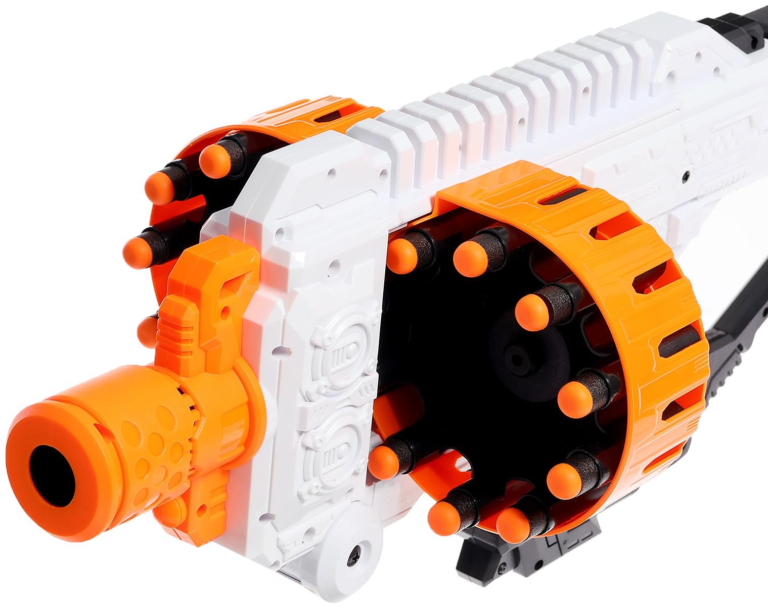 Бластер «Fast»,стреляет мягкими пулями, работает от батареек