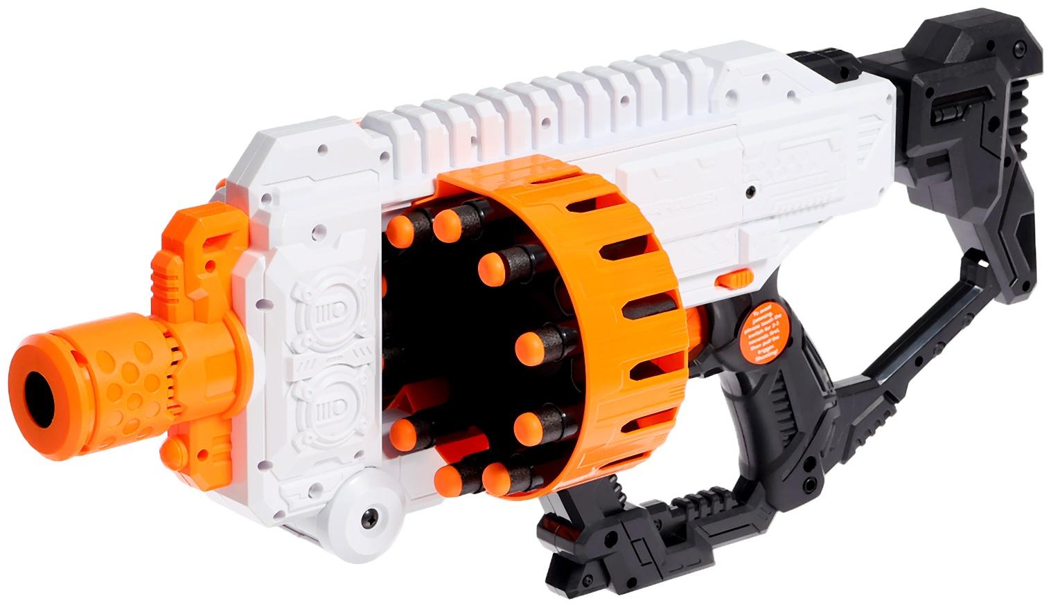 Бластер «Fast»,стреляет мягкими пулями, работает от батареек