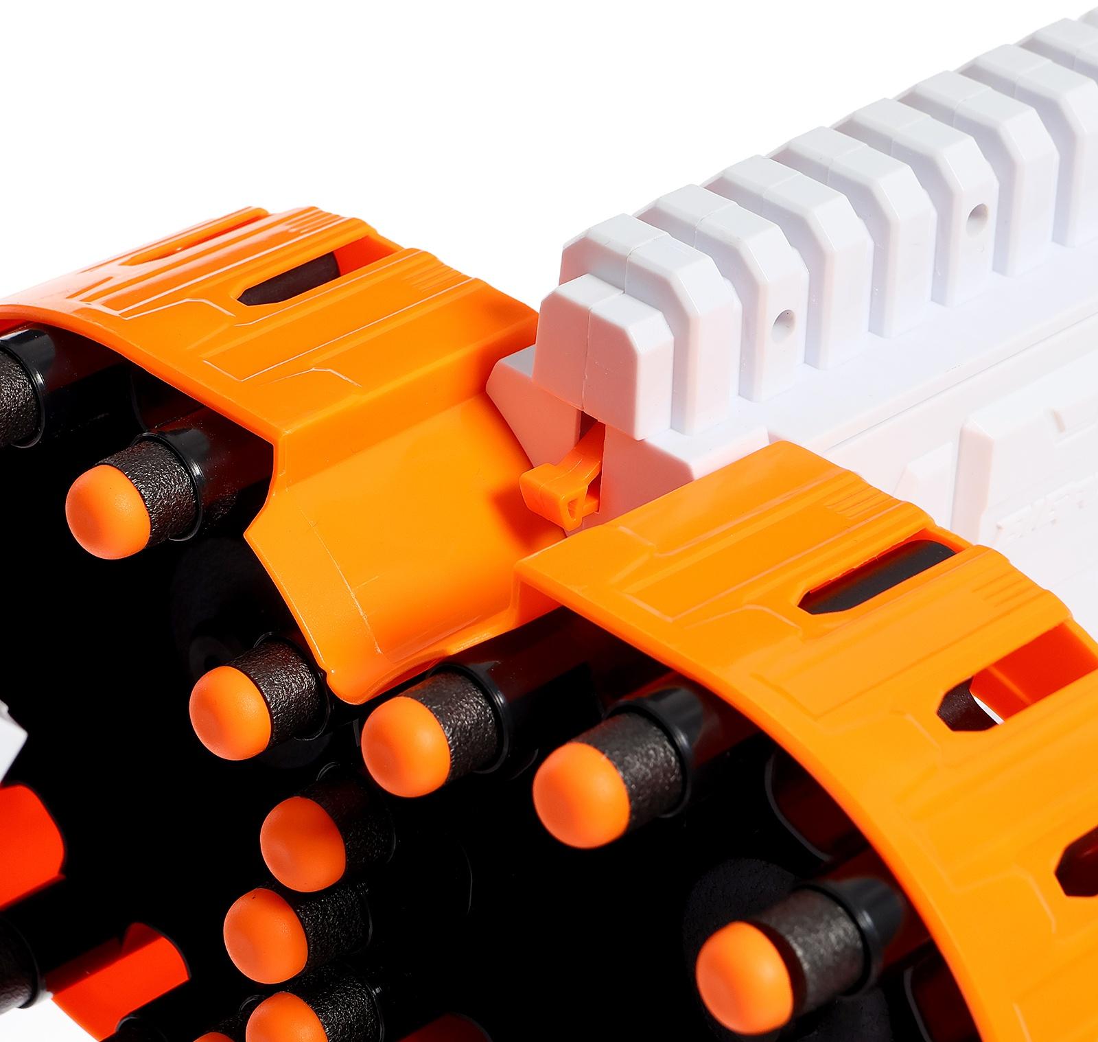 Бластер «Fast»,стреляет мягкими пулями, работает от батареек