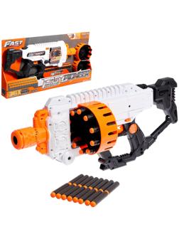 Бластер «Fast»,стреляет мягкими пулями, работает от батареек