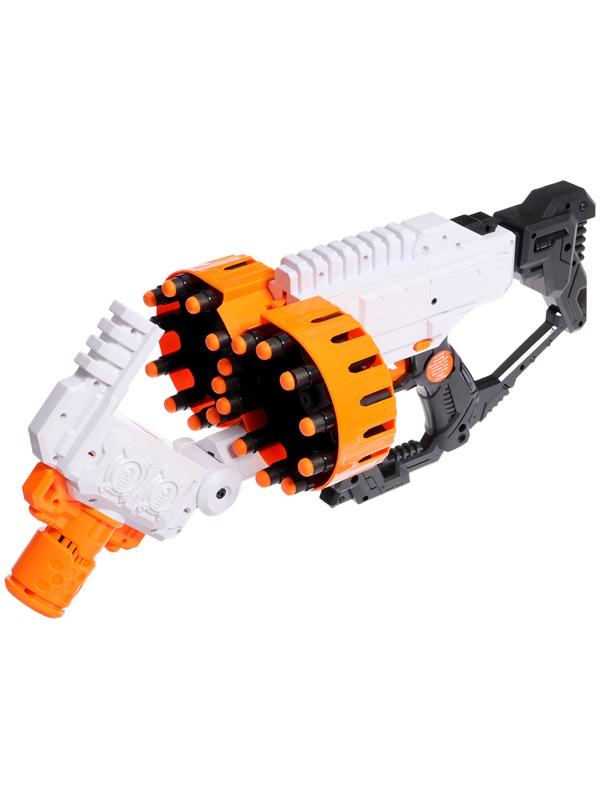 Бластер «Fast»,стреляет мягкими пулями, работает от батареек