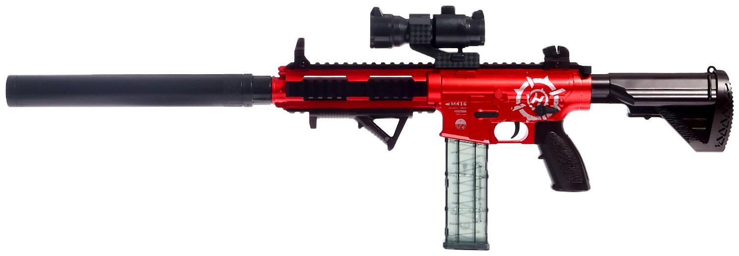 Автомат «Шквальный огонь», с гильзами, глушитель, две обоймы, 80 см.