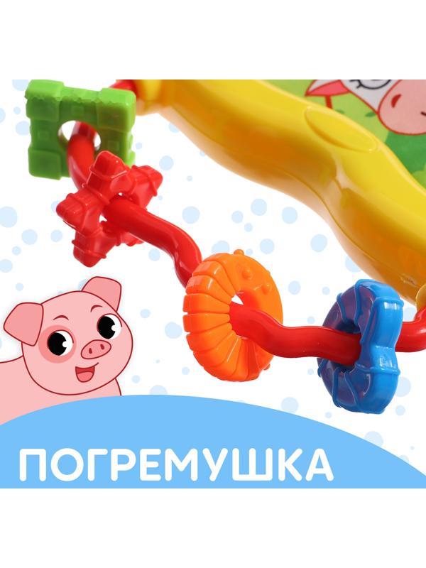 Книжка-шуршалка с погремушкой «Кто как говорит?», 8 стр.