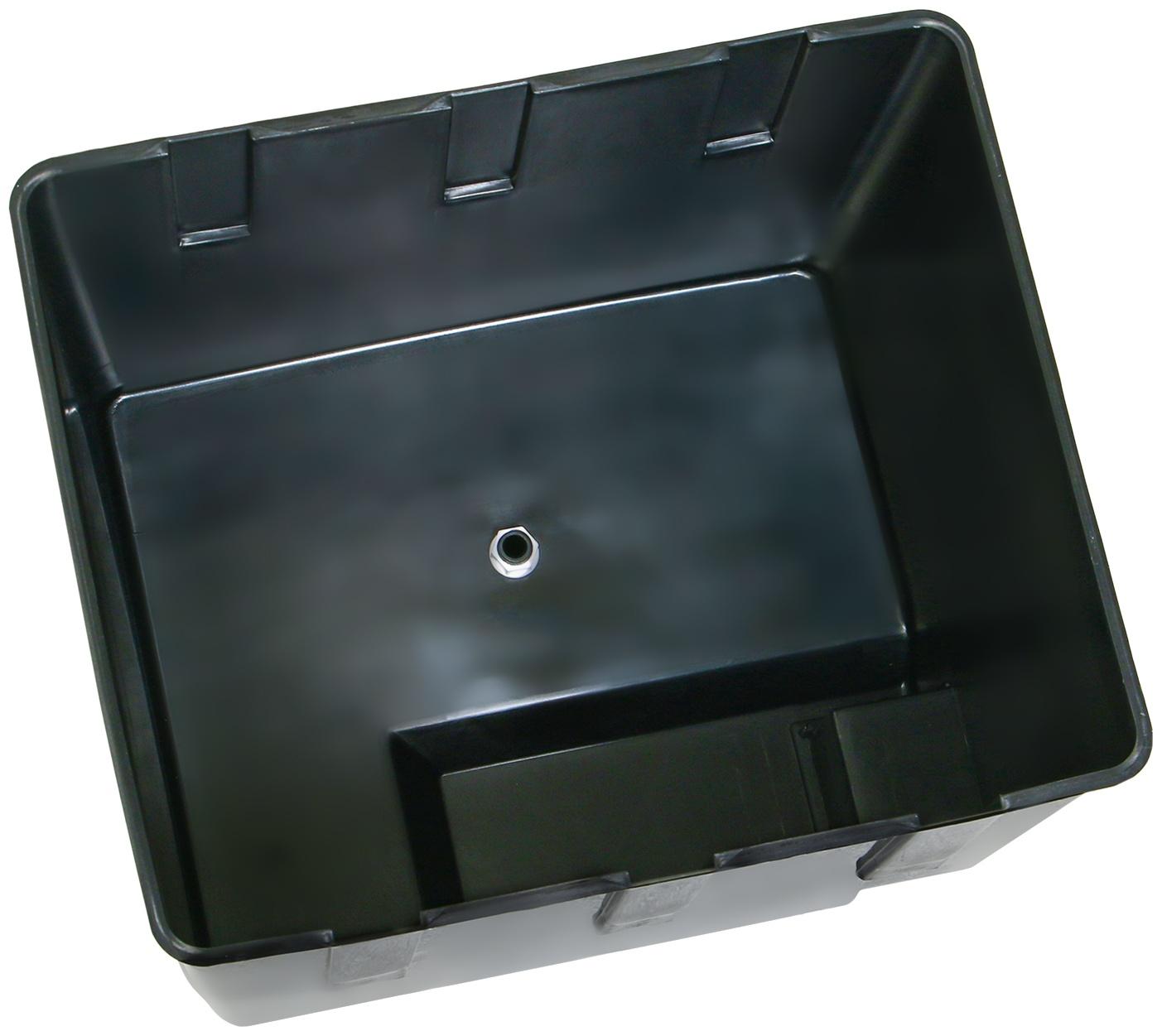 Бак для душа 55 л с без ЭВН, пластик, чёрный