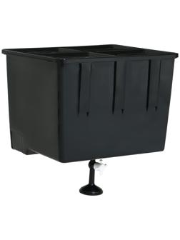 Бак для душа 55 л с без ЭВН, пластик, чёрный