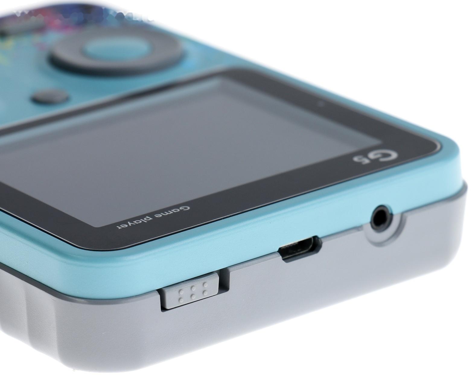 Игровая приставка G5, с геймпадом, AV кабель, 8 бит, 800 игр, синяя