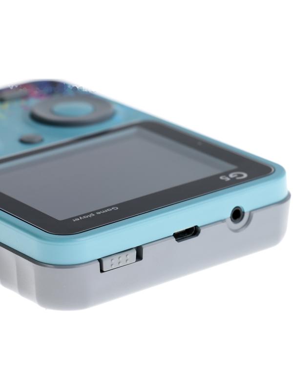 Игровая приставка G5, с геймпадом, AV кабель, 8 бит, 800 игр, синяя