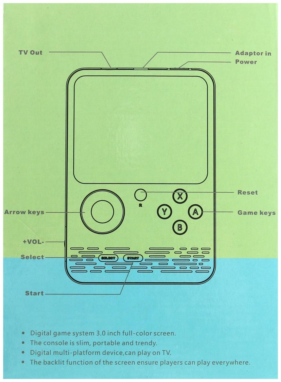 Игровая приставка G5, с геймпадом, AV кабель, 8 бит, 800 игр, серая