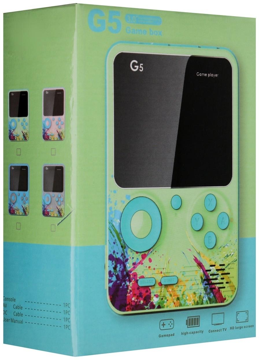 Игровая приставка G5, с геймпадом, AV кабель, 8 бит, 800 игр, серая