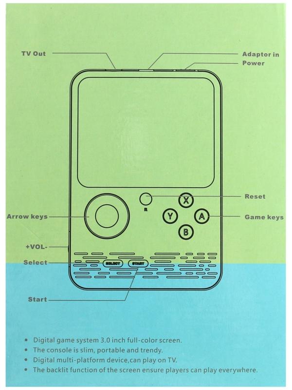 Игровая приставка G5, с геймпадом, AV кабель, 8 бит, 800 игр, серая