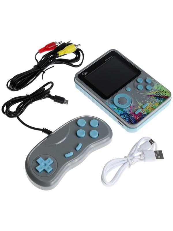Игровая приставка G5, с геймпадом, AV кабель, 8 бит, 800 игр, серая