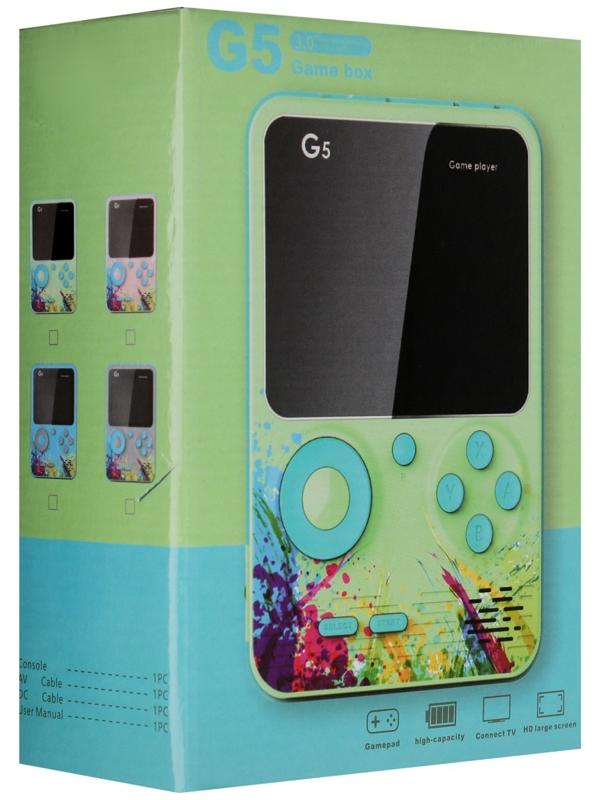 Игровая приставка G5, с геймпадом, AV кабель, 8 бит, 800 игр, серая