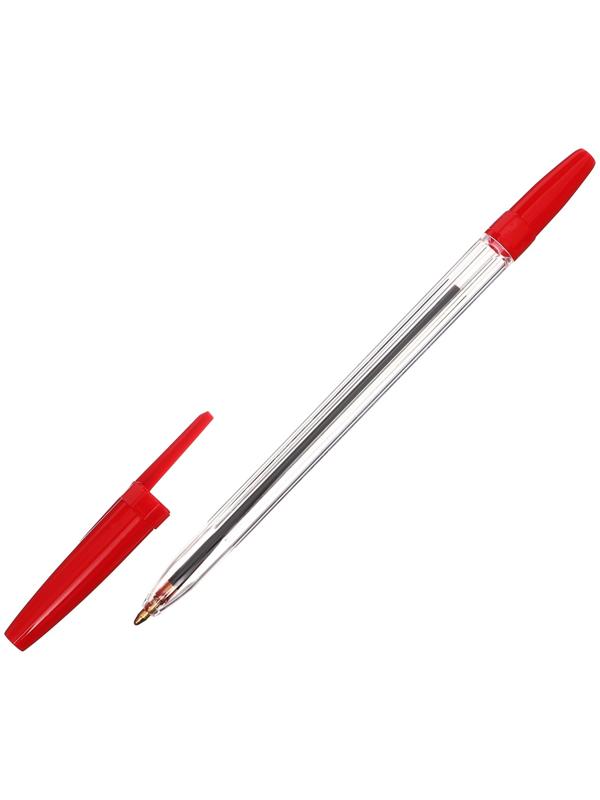 Ручка шариковая 1.0 мм, стержень красный, СТАММ 