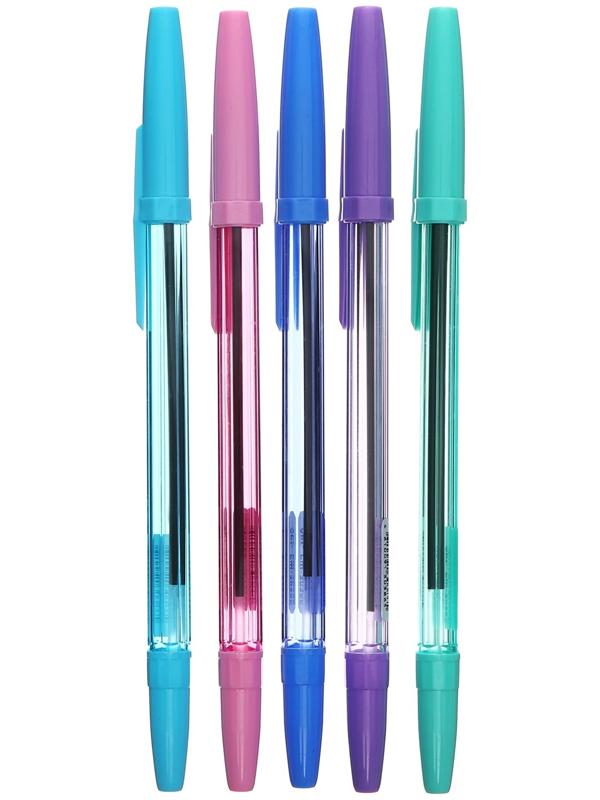 Ручка шариковая 1.0 мм, стержень синий, СТАММ 