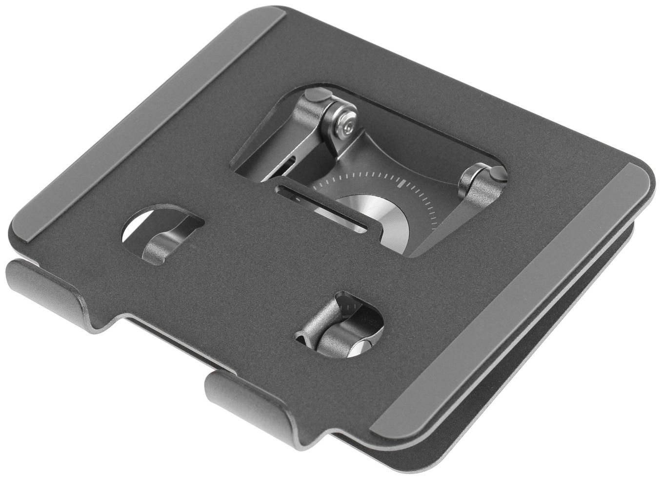 Подставка для планшета, регулируемая, складная, поворот на 360°, металл, серая