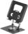 Подставка для планшета, регулируемая, складная, поворот на 360°, металл, серая