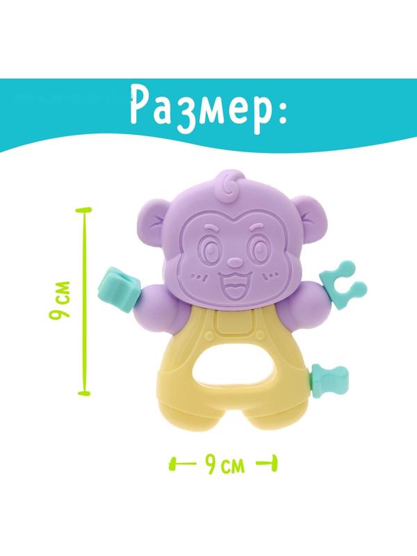 Набор прорезывателей для зубов «Забавные зверята», 2 шт.