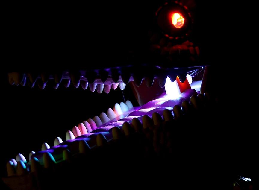 Динозавр «T-Rex», радиоуправление, эффект дыма, проектор, цвет МИКС