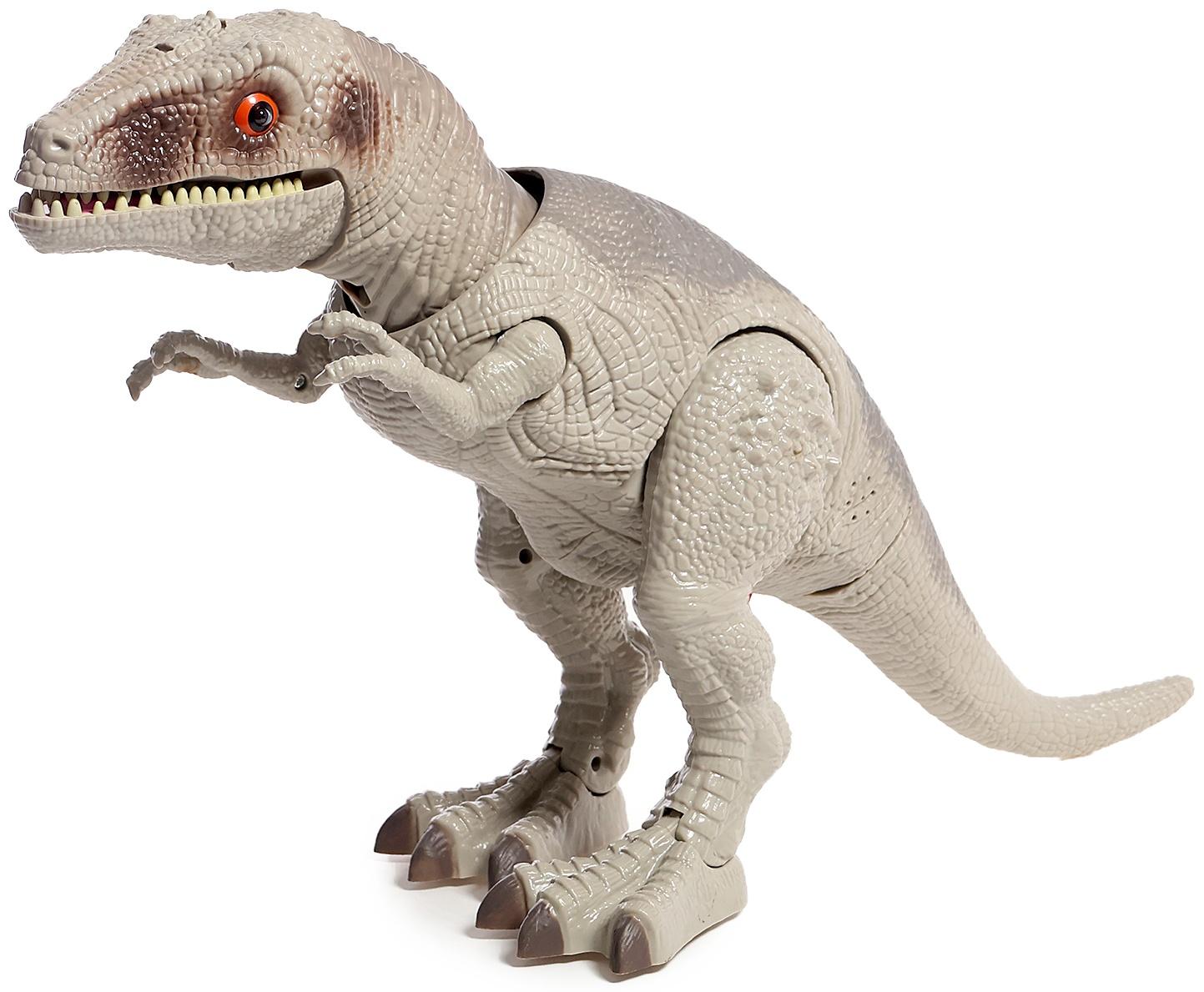 Динозавр «T-Rex», радиоуправление, эффект дыма, проектор, цвет МИКС