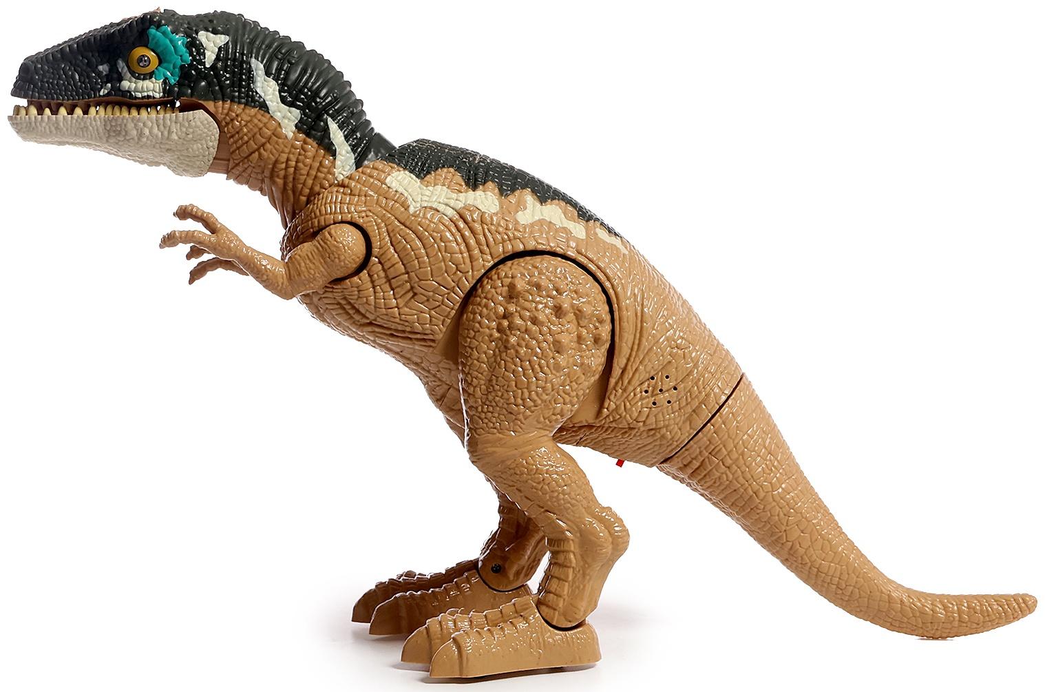 Динозавр «T-Rex», радиоуправление, эффект дыма, проектор, цвет МИКС