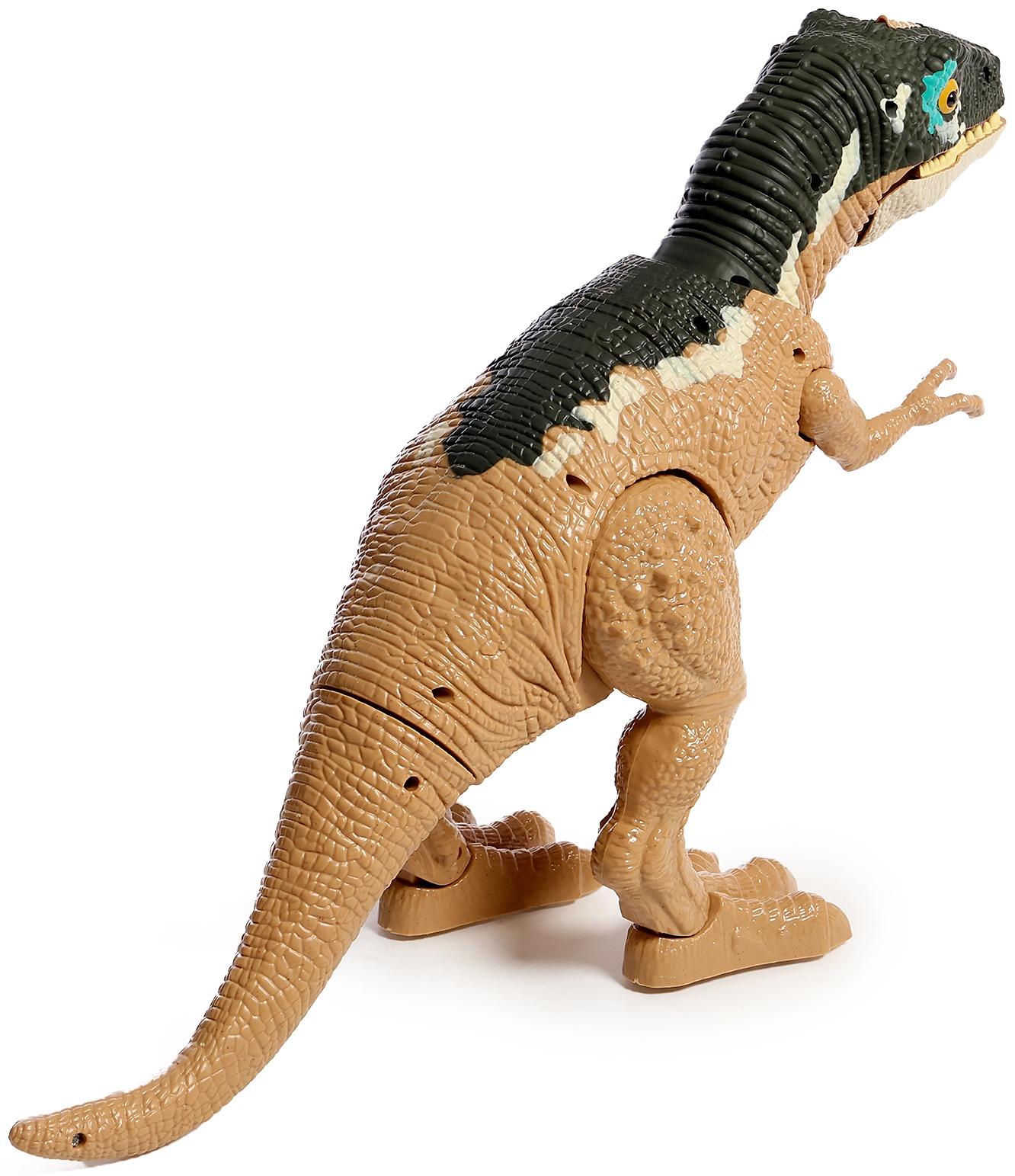 Динозавр «T-Rex», радиоуправление, эффект дыма, проектор, цвет МИКС