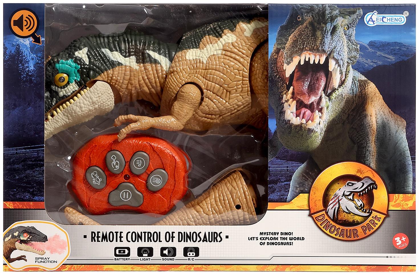 Динозавр «T-Rex», радиоуправление, эффект дыма, проектор, цвет МИКС