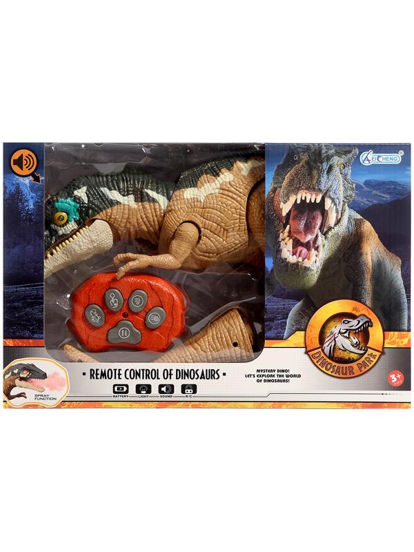 Динозавр «T-Rex», радиоуправление, эффект дыма, проектор, цвет МИКС