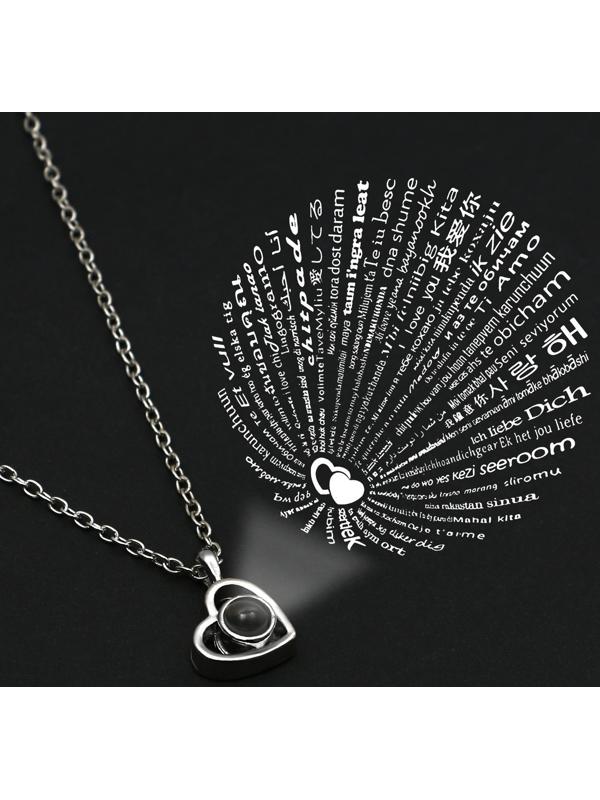 Набор кольцо и подвеска проекцией 