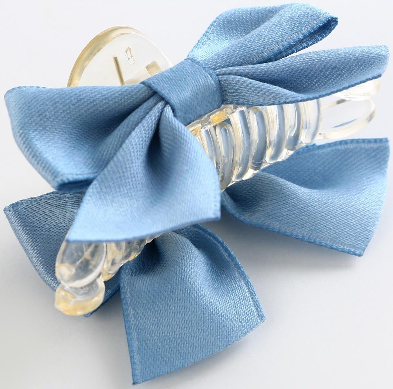 Краб для волос с текстильным декором 