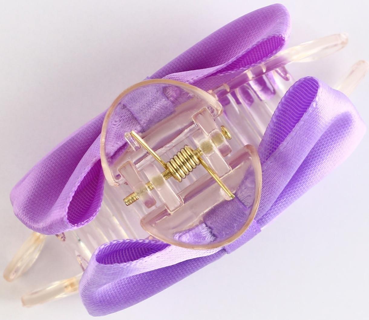 Краб для волос с текстильным декором 