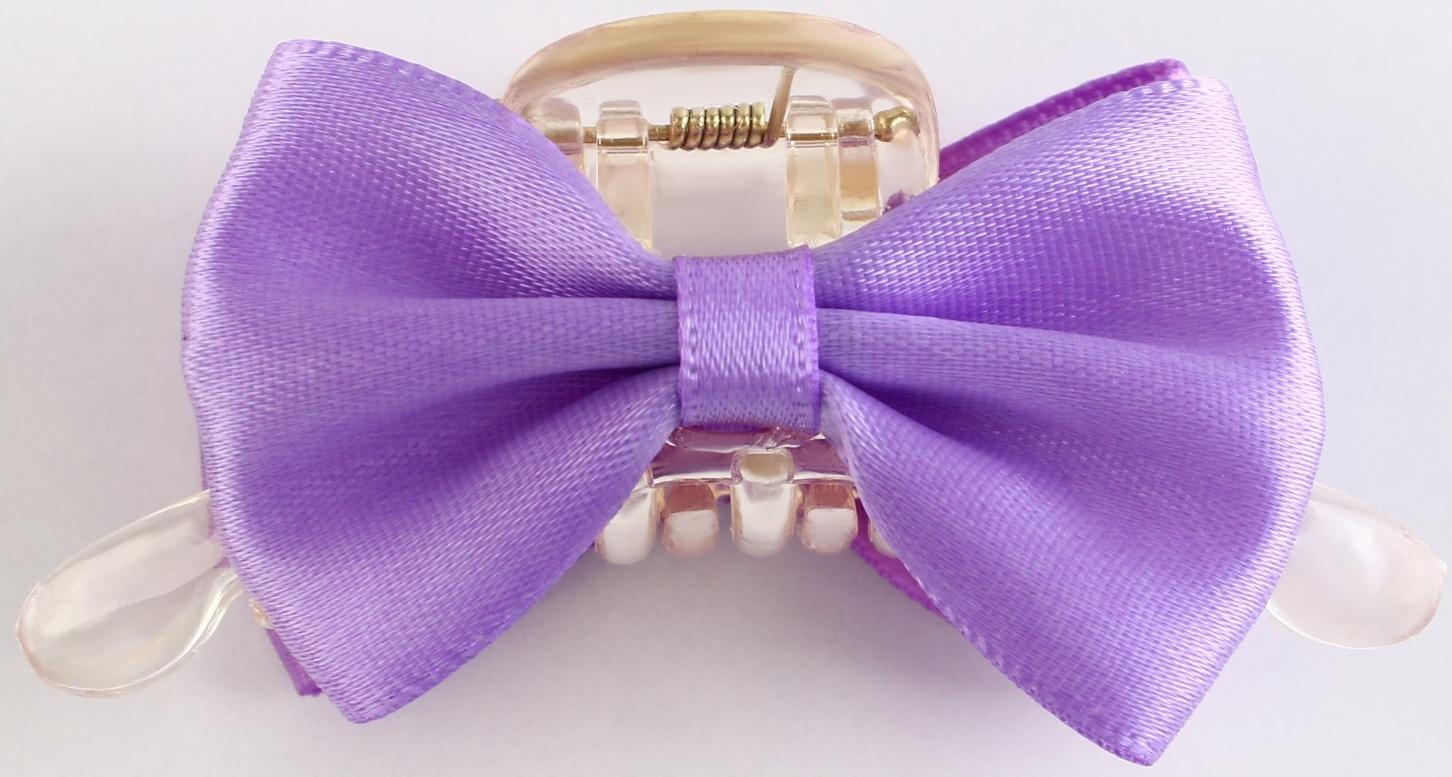 Краб для волос с текстильным декором 