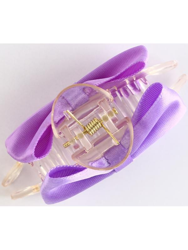 Краб для волос с текстильным декором 