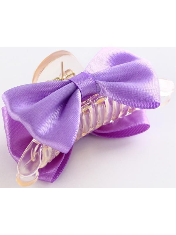 Краб для волос с текстильным декором 