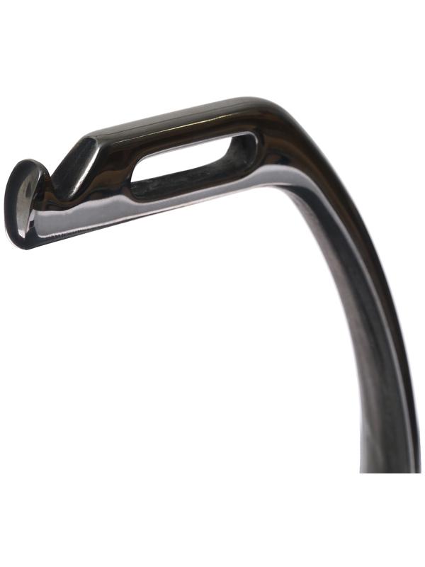 Стремена металлические с резиновыми вставками, хром, набор 2 шт