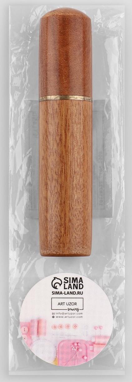 Иглы швейные в игольнице-тубе, самовдеваемые, d = 0,7/0,8/1 мм, 3,6 - 6,8 см, 8,5 × 1,7 см, 30 шт