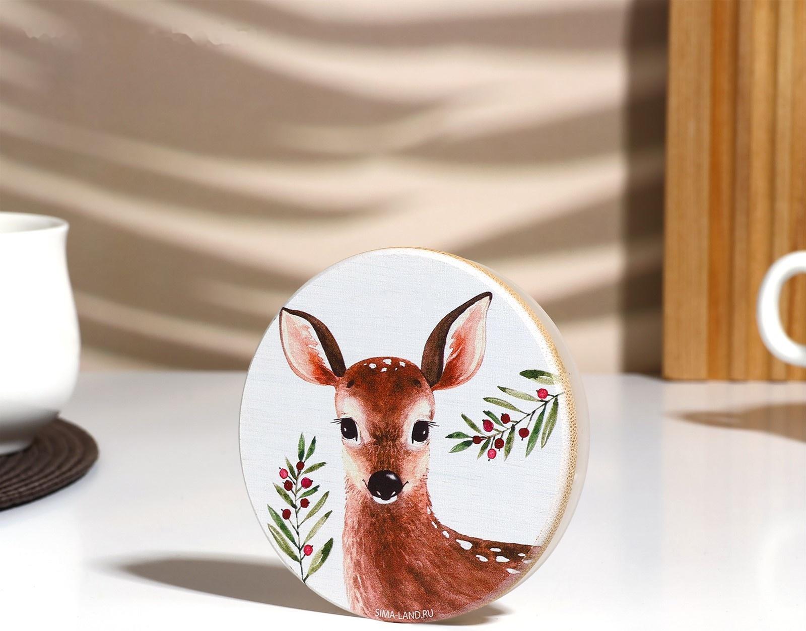 Бамбуковая крышка «Лесная сказка», 8.5 см