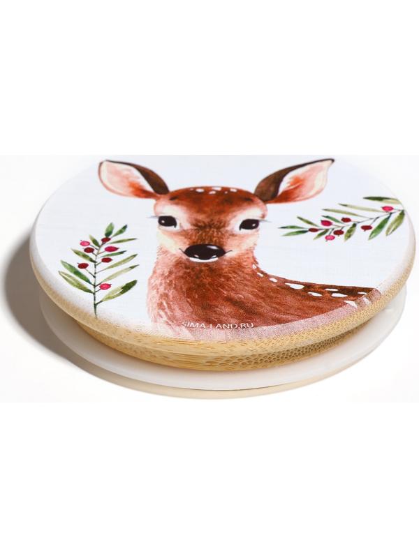 Бамбуковая крышка «Лесная сказка», 8.5 см