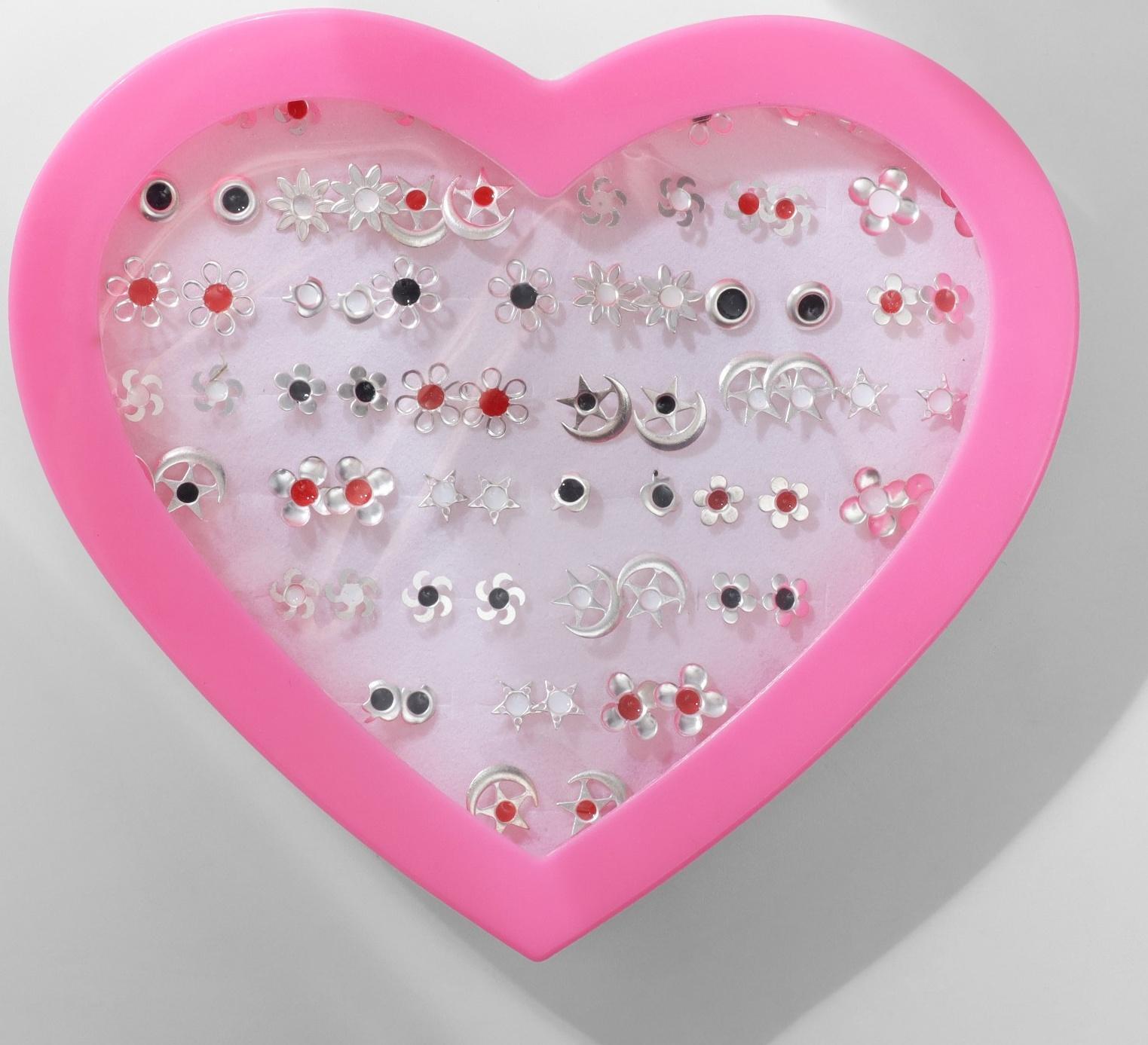 Пусеты в коробке 36 пар 