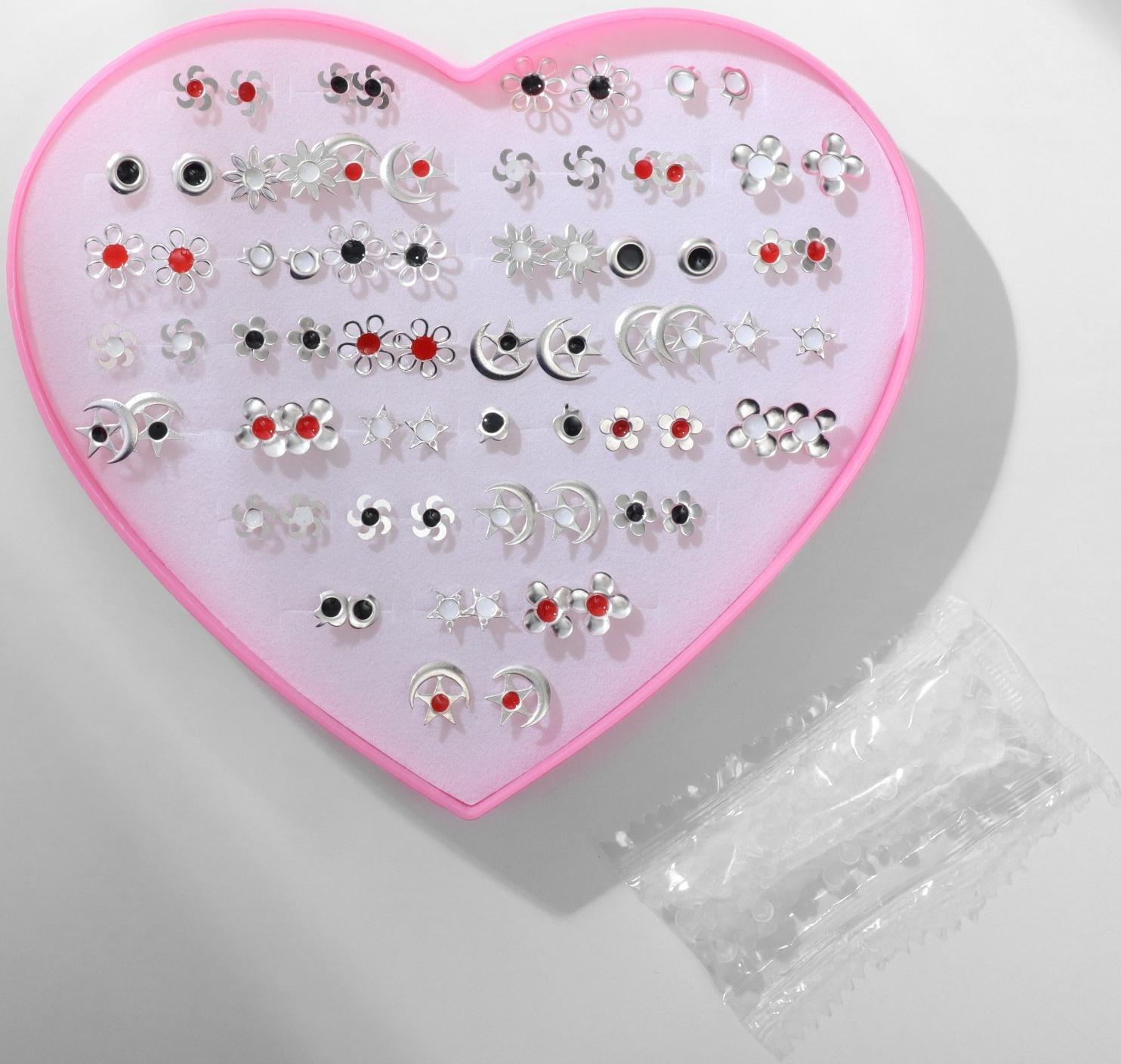 Пусеты в коробке 36 пар 