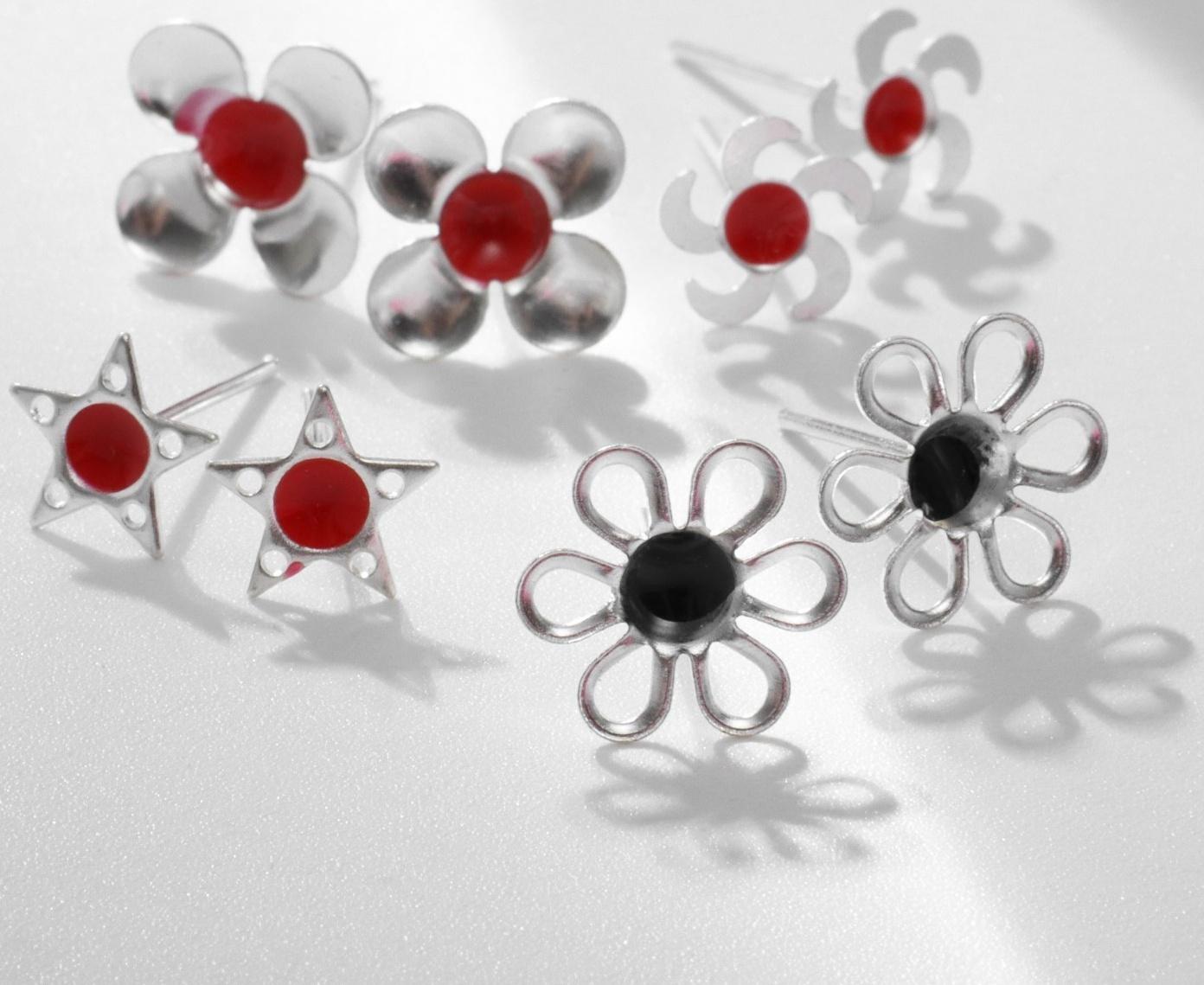 Пусеты в коробке 36 пар 