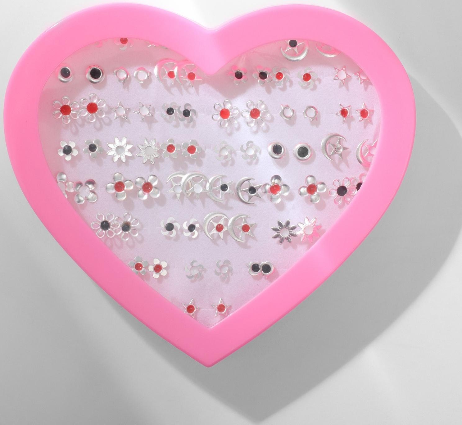 Пусеты в коробке 36 пар 